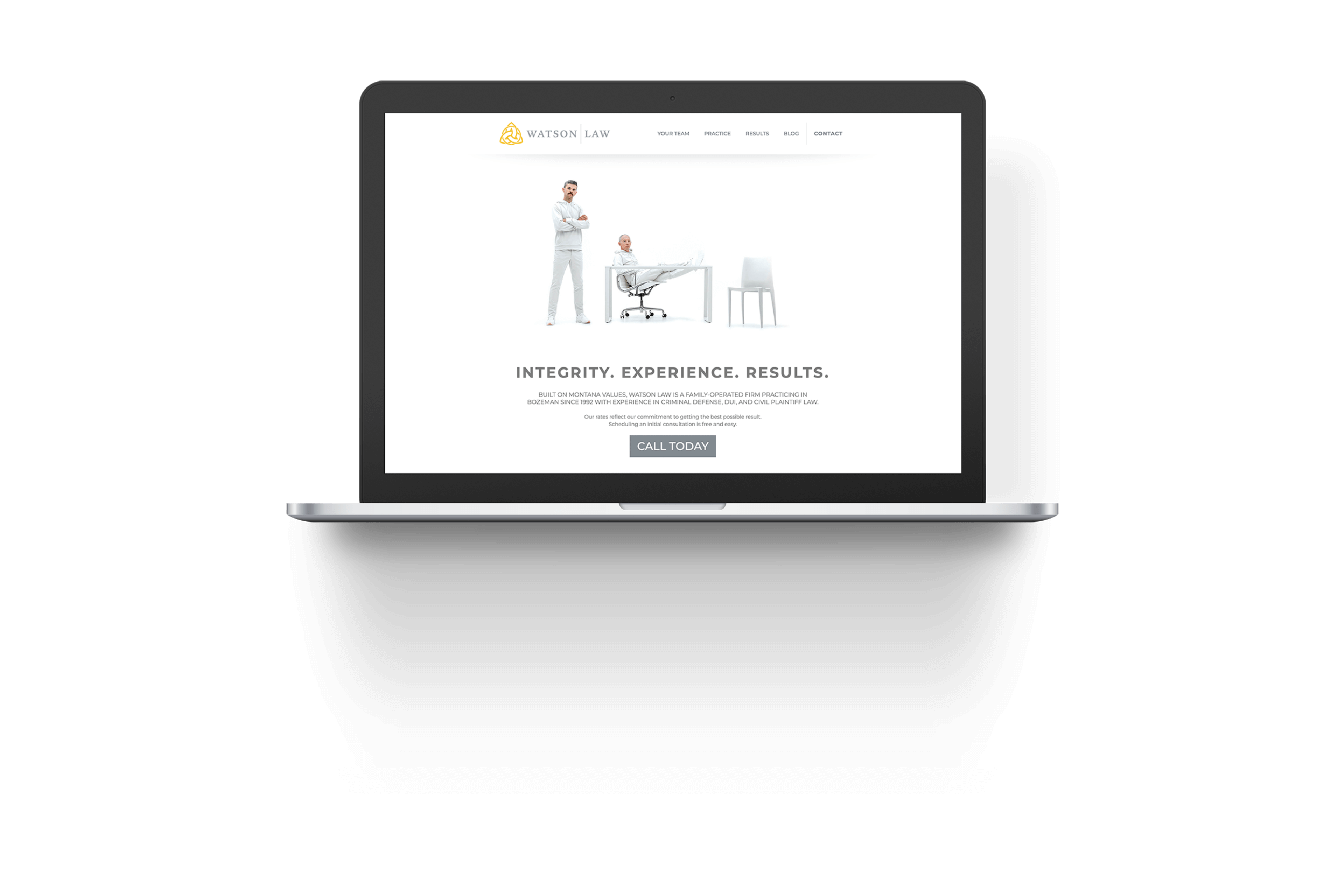 Laptop with Website